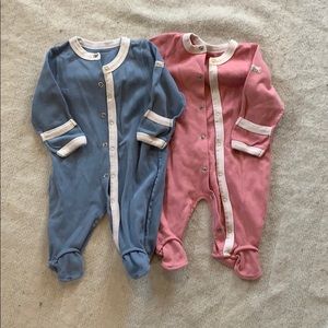 Organic cotton footies
